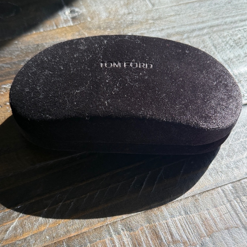 Tom Ford Dark Brown Velvet Sun Glasses Case